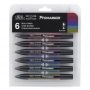 Zestaw Promarkerów Winsor&Newton, 6szt Rich Tones - 5